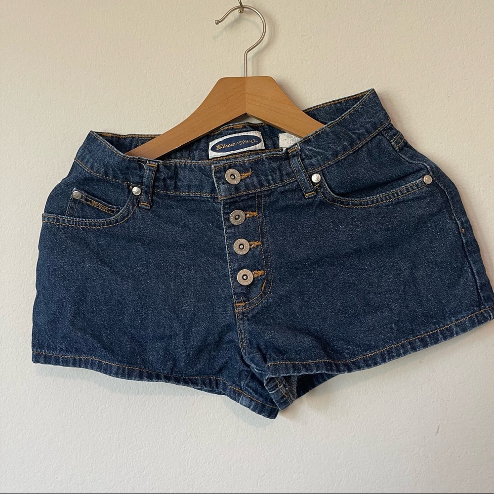 Blue Asphalt Denim Shorts